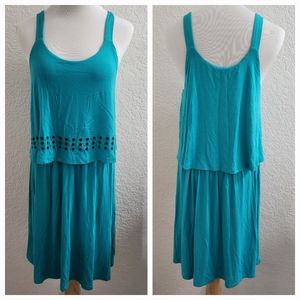 Kensie Tahiti Teal Dress M